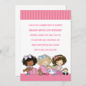 Geburtstag & Slumber-Party Einladungen (Vorne/Hinten)