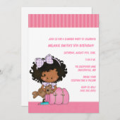 Geburtstag & Slumber-Party Einladungen (Vorne/Hinten)