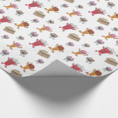 GEBURTSTAG SNACK ATTACK Geschenkpapier (Ecke)