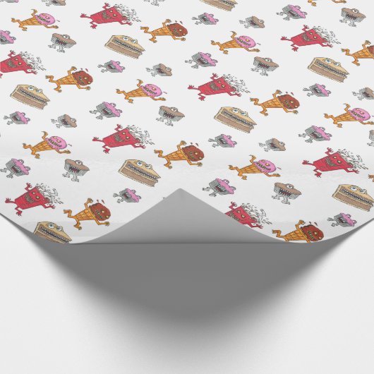 GEBURTSTAG SNACK ATTACK Geschenkpapier (Ecke)