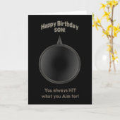 GEBURTSTAG - SOHN - GUN - ZIEL KARTE (Gelbe Blume)