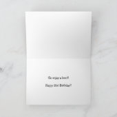 Geburtstag, Sohn, legal, 21. Bier im Glas. Karte (Innenseite)