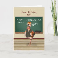 Geburtstag, Sohn, lustiges Vogelbaby,