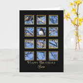 Geburtstag - Sohn - Nataure Karte (Gelbe Blume)