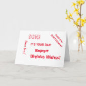 Geburtstag, Sohn, Worte für einen Vater. Karte (Gelbe Blume)