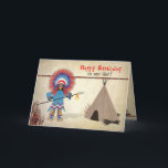 Geburtstag Son- Indianer mit Tee - Fun Card Karte<br><div class="desc">Siehe ähnliche Bilder für andere Kategorien,  z.B. Invisionen,  Geburtstage,  gut werden,  etc.</div>