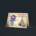 Geburtstag Son- Indianer mit Tee - Fun Card Karte<br><div class="desc">Siehe ähnliche Bilder für andere Kategorien,  z.B. Invisionen,  Geburtstage,  gut werden,  etc.</div>
