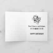 Geburtstag, Spaß, Es ist, was es ist! Karte (Innenseite)