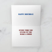 **GEBURTSTAG SPASS FÜR IHREN ALTEN* GEBURTSTAG KARTE (Innenseite)