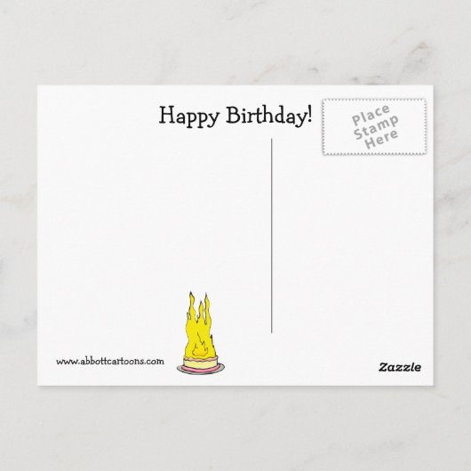 Geburtstag Spaß Postkarte "Spectickles" (Rückseite)