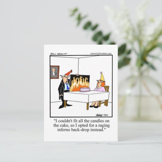 Geburtstag Spaß Postkarte "Spectickles" (Stehend Vorderseite)