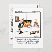 Geburtstag Spaß Postkarte "Spectickles" (Vorne/Hinten)