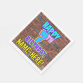 Geburtstag ~ Spaß, Urban Graffiti Inspiriert Look Serviette (Ecke)