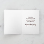 Geburtstag Spaß verdienen Sie wunderbaren Geburtst Karte (Innenseite)