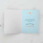 Geburtstag, Special,Aquarellvögel & Blume Karte (Innenseite)