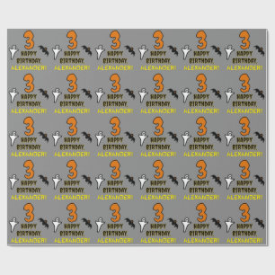 Geburtstag: Spooky Halloween Thema + Individuelle  Geschenkpapier