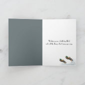 Geburtstag Springer Spaniel mit Enten Karte (Innenseite)