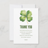 Geburtstag St. Patrick's Day Dankeskarte (Vorderseite)