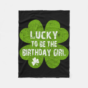 Geburtstag St. Patrick's Day Glücklich zum Geburts Fleecedecke