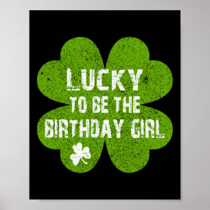 Geburtstag St. Patrick's Day Glücklich zum Geburts Poster