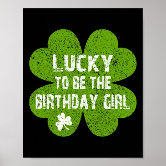 Geburtstag St. Patrick's Day Glücklich zum Geburts Poster (Vorne)