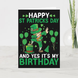 Geburtstag St. Patrick's Day Jungen Dabbing Leprec Karte