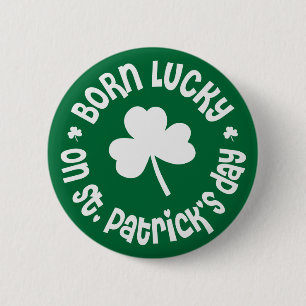 Geburtstag St. Patricks Tages Button