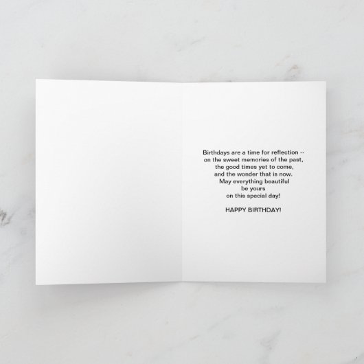 Geburtstag, Step-Tochter, rosa Gladiolus, Karte (Innenseite)