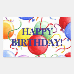 Geburtstag Sticker Happy Birthday Balloons