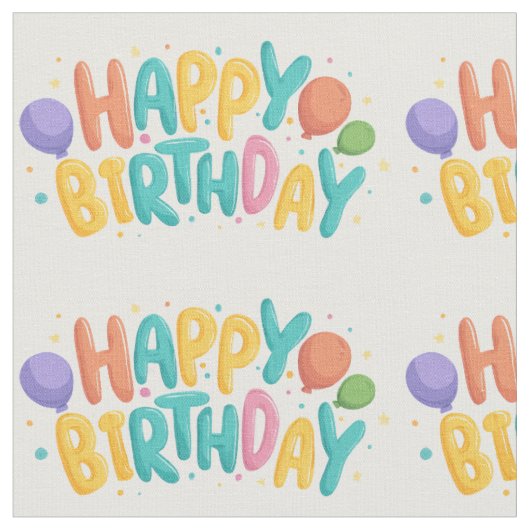 Geburtstag🎂 Stoff 🎂 (Nahaufnahme)
