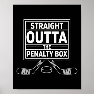 Geburtstag Straight Outta The Penalty Box Eishocke Poster