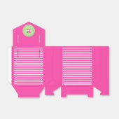 Geburtstag Streifen Pink ⎮ Weiß Grün Geschenkschachtel (Ungefaltet)