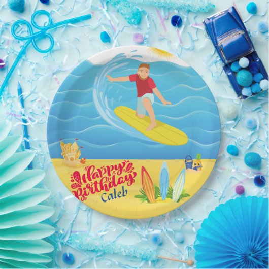 Geburtstag surfen pappteller (Party)
