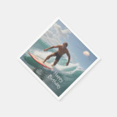 Geburtstag surfen serviette (Ecke)