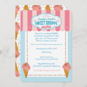 Geburtstag Süßeis Party Einladung (Vorne/Hinten)
