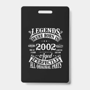 Geburtstag T-Shirt Vintage Legenden Geboren im Jah Ausweis