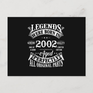 Geburtstag T-Shirt Vintage Legenden Geboren im Jah Postkarte