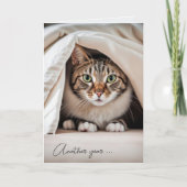 Geburtstag Tabby Cat Alter Spaß Karte (Vorderseite)