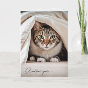 Geburtstag Tabby Cat Alter Spaß Karte