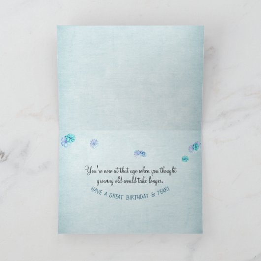 Geburtstag Tabby Cat Alter Spaß Karte (Innenseite)