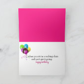 Geburtstag Teddy Bear Alter Spaß Karte (Innenseite)