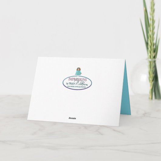 Geburtstag, Tochter, Puppe & Dollhouse, Karte (Rückseite)