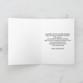 Geburtstag, Tochter, Strand, Hills, Vögel, Ozean Karte (Innenseite)