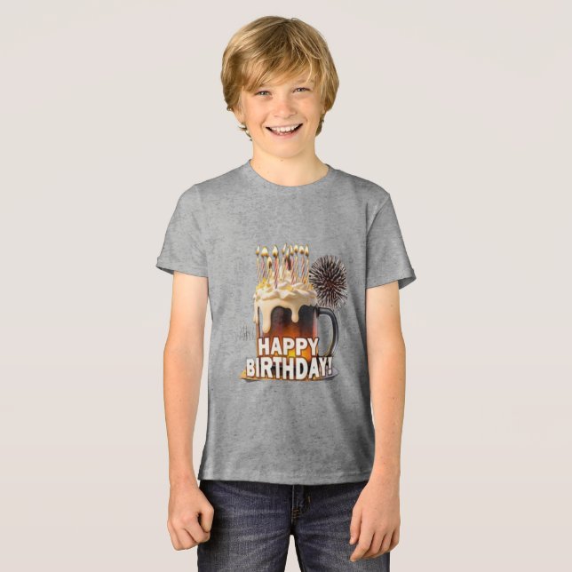 Geburtstag Tri-Blend Shirt (Vorderseite voll)