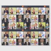 Geburtstag Trump - v.1 Geschenkpapier (Flach)