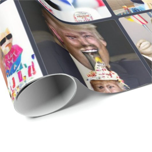 Geburtstag Trump - v.1 Geschenkpapier (Rolleneckpunkt)