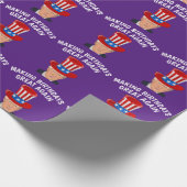 GEBURTSTAG TRUMP-WRAPPING-PAPIER GESCHENKPAPIER (Ecke)