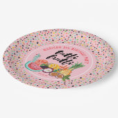 Geburtstag | Tutti Frutti | Papierplatte Party Pappteller (Schrägansicht)