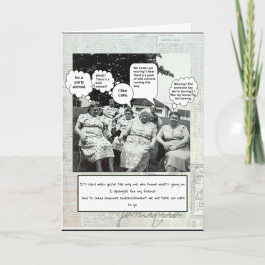 Geburtstag über dem Hügel Karte (Vorderseite)