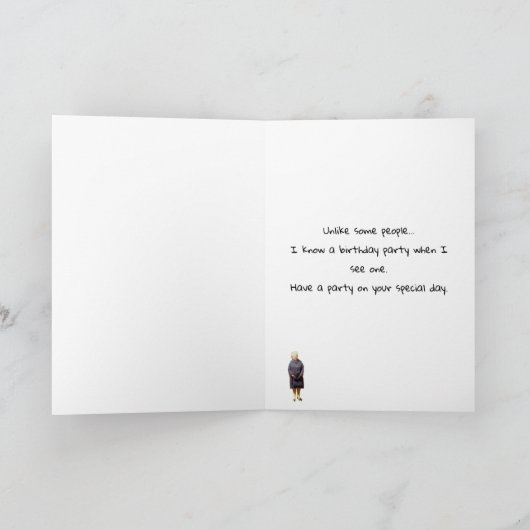 Geburtstag über dem Hügel Karte (Innenseite)